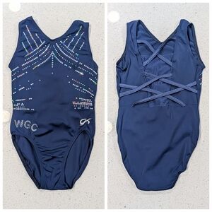 COMPETITION TEAM LEO GK Elite Gymnastics Dance Leotard CL Large SEQUINS defect